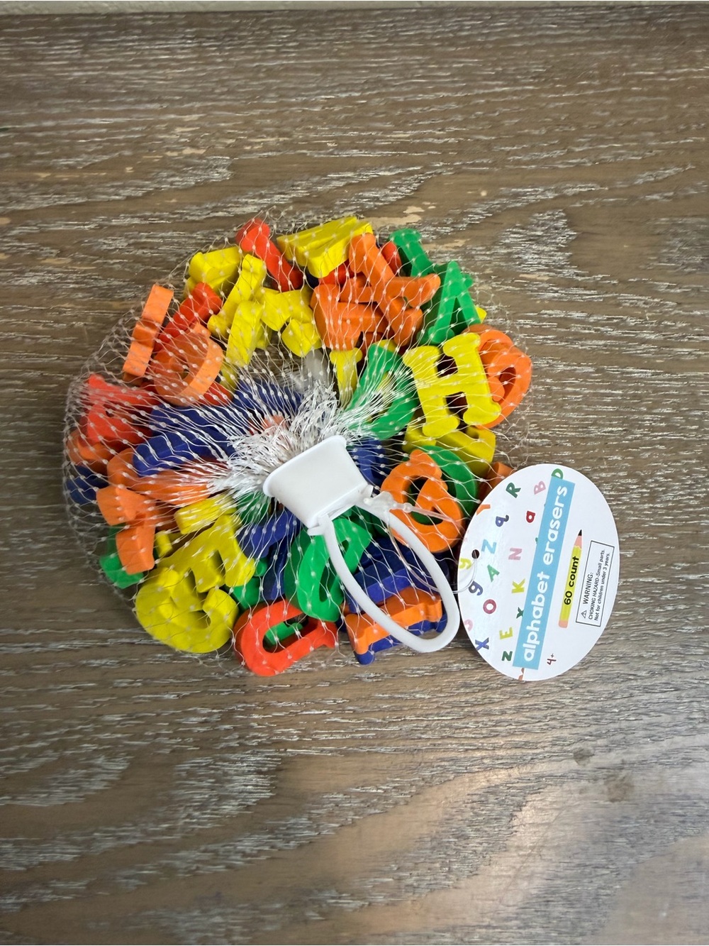 New! Target letter erasers